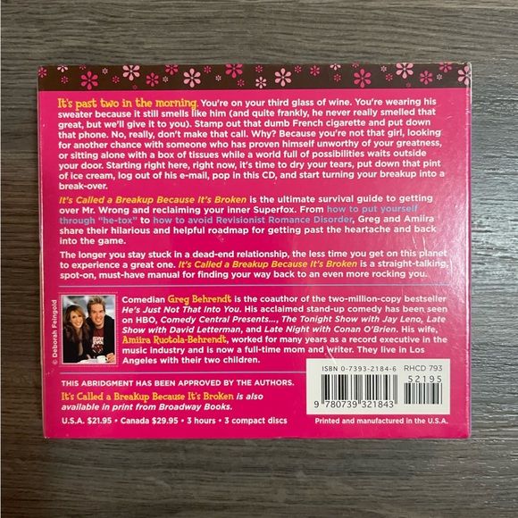 AUDIO BOOK New and Sealed It’s Called a Breakup Because it’s Broken - Picture 3 of 3